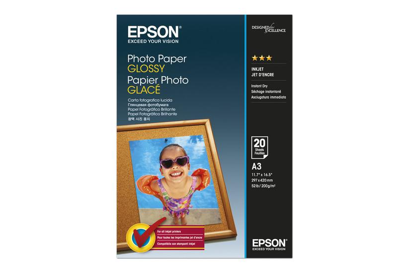 Epson Fotopapir Skinnende 20 Ark A3 200