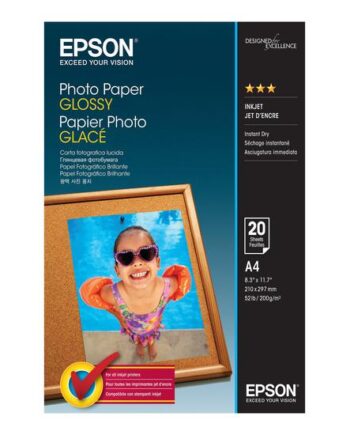 Epson Fotopapir Skinnende 20 Ark A4 200 Gsm
