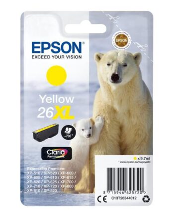 Epson 26    Gul Original Blækpatron