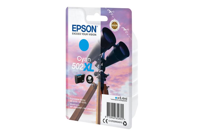 Epson 502 Høj Kapacitet Cyan Original Blækpatron