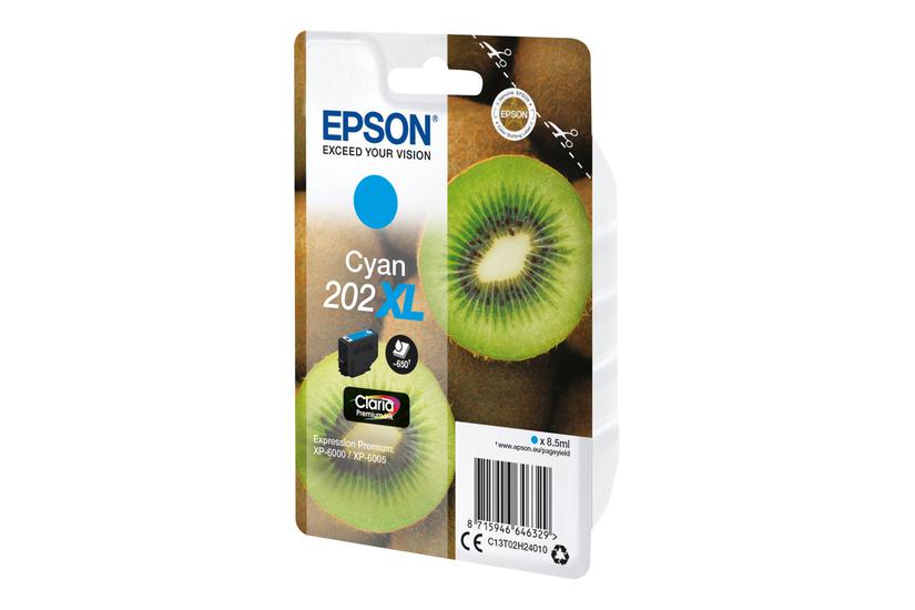 Epson 202 Høj Kapacitet Cyan Original Blækpatron