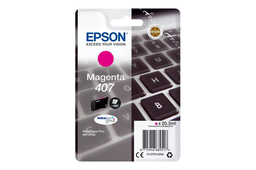 Epson 407 Størrelse Magenta Original Blækpatron
