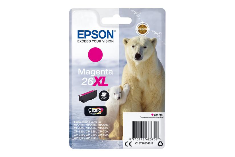 Epson 26 Magenta Original Blækpatron