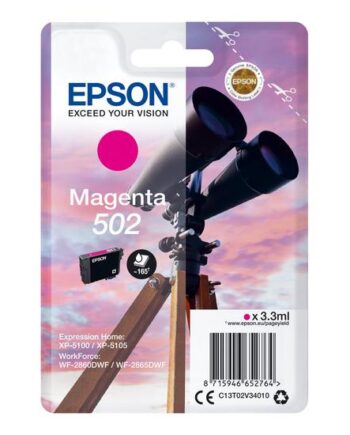 Epson 502 Magenta Original Blækpatron
