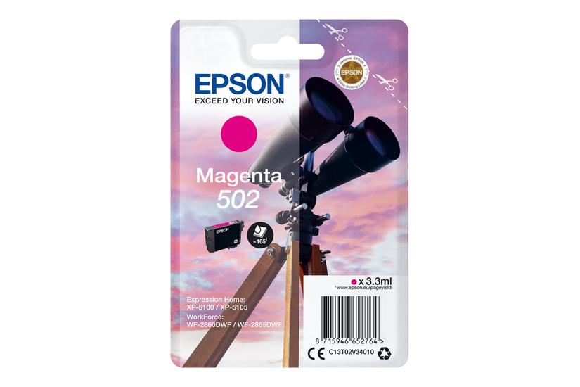 Epson 502 Magenta Original Blækpatron