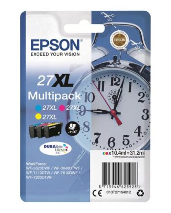 Epson 27  Multipack   Pakker   Gul  Cyan  Magenta Original Blækpatron