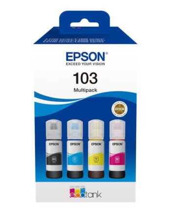 Epson 103 Multipack   Pakker Sort  Cyan  Magenta  Gul Original Blækrefill