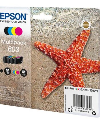 Epson 603 Multipack   Pakker Sort  Gul  Cyan  Magenta Original Blækpatron