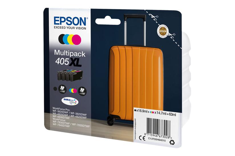 Epson 405 Multipack Pakker Sort Gul Cyan Magenta Original Blækpatron