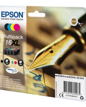 Epson 16  Multipack   Pakker   Sort  Gul  Cyan  Magenta Original Blækpatron