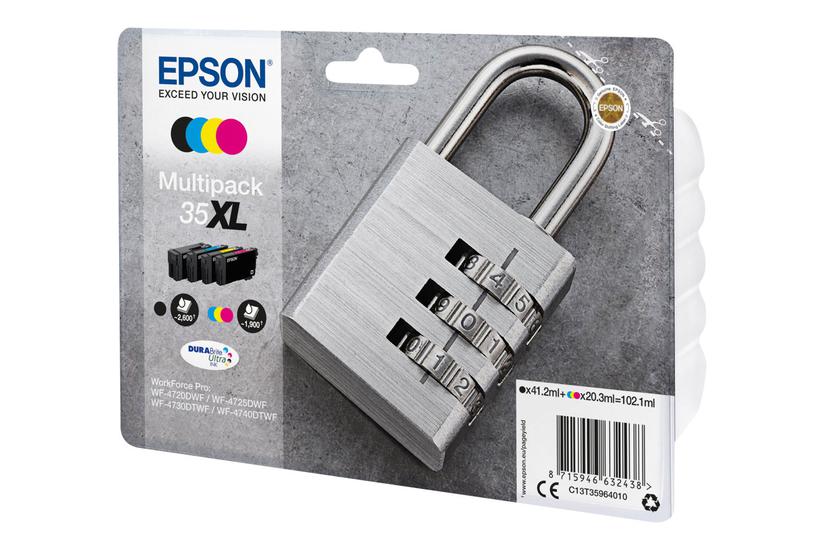 Epson 35 Multipack Pakker Sort Gul Cyan Magenta Original Blækpatron
