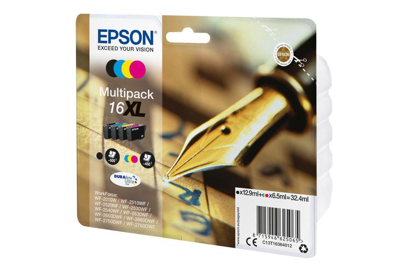 Epson 16 Multipack Pakker Sort Gul Cyan Magenta Original Blækpatron