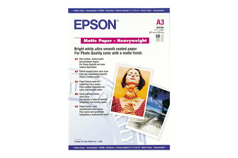 Epson Papir Mat 50 Ark A3 167