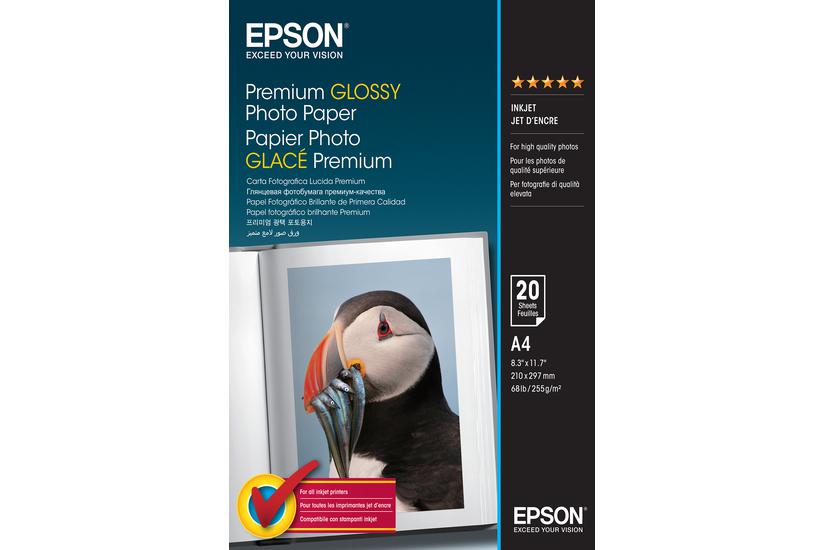 Epson Premium Fotopapir Skinnende 20 Ark A4 255