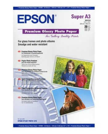 Epson Premium Fotopapir Skinnende 20 Ark Super A3   255
