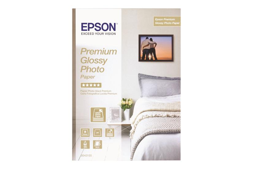 Epson Premium Glossy Photo Paper Fotopapir Skinnende 25 Ark A2