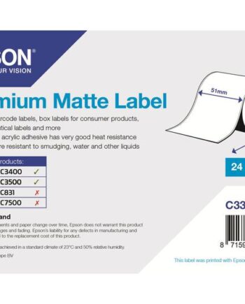 Epson Premium Mærkater Fortløbende Papir Mat   Rulle    Rulle      Cm   35