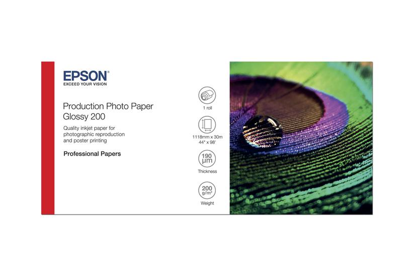 Epson Production Fotopapir Skinnende Rulle Rulle 111 Cm 30 200