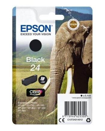 Epson 24 Sort Original Blækpatron