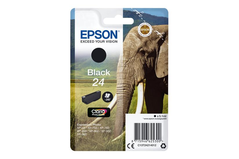 Epson 24 Sort Original Blækpatron