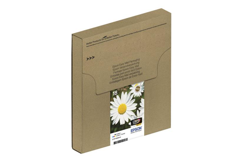 Epson T1806 Easy Mail Packaging Pakker Sort Gul Cyan Magenta Original Blækpatron