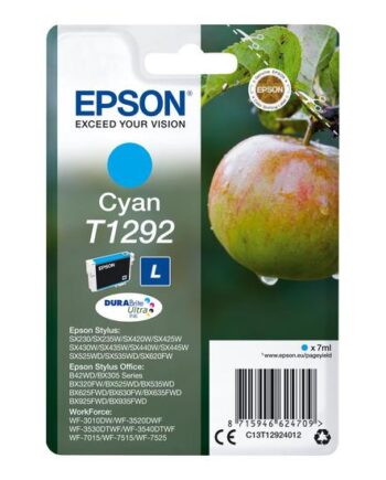 Epson T1292   Størrelse Cyan Original Blækpatron