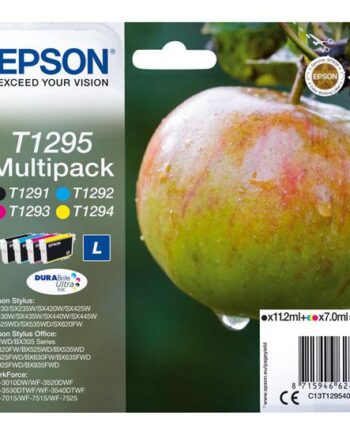Epson T1295 Multipack   Pakker Sort  Gul  Cyan  Magenta Original Blækpatron