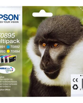 Epson T0895 Multipack   Pakker Sort  Gul  Cyan  Magenta Original Blækpatron