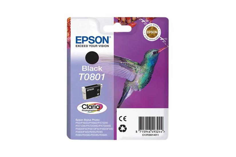 Epson T0801 Sort Original Blækpatron