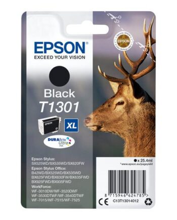 Epson T1301 Størrelse   Sort Original Blækpatron