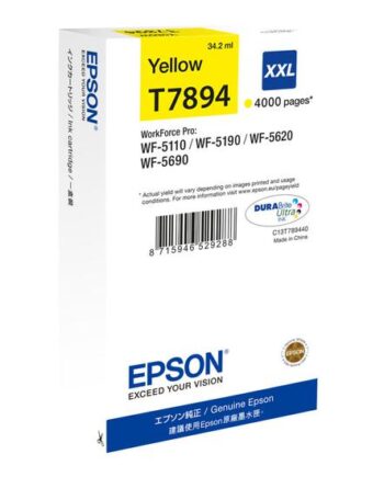 Epson T7894 Størrelse    Gul Original Blækpatron