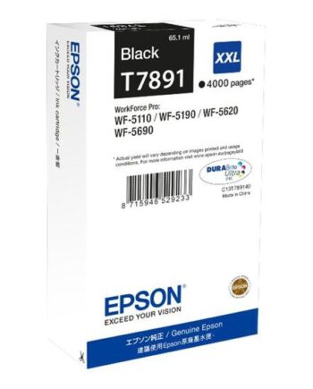 Epson T7891 Størrelse    Sort Original Blækpatron