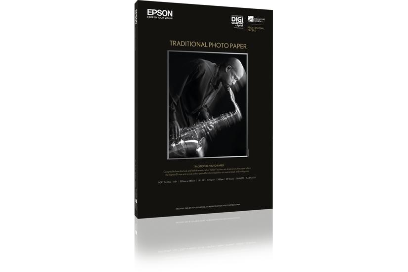 Epson Traditional Photo Paper Fotopapir 25 Ark A2 330