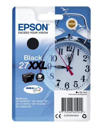 Epson 27x    Sort Original Blækpatron