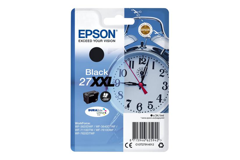 Epson 27x Sort Original Blækpatron