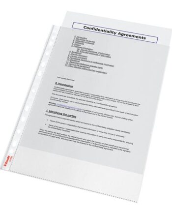 Esselte Standard Plus Arkbeskytter For A4 Gennemsigtig  Pakke Med 100