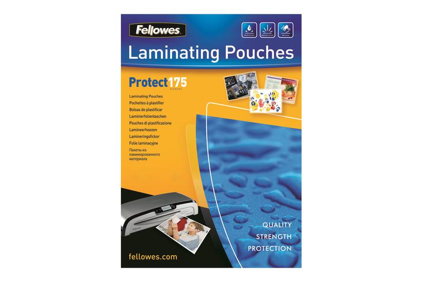 Fellowes Laminating Pouches Protect 175 Micron 100-pakke Blank A4 Laminerings Poser