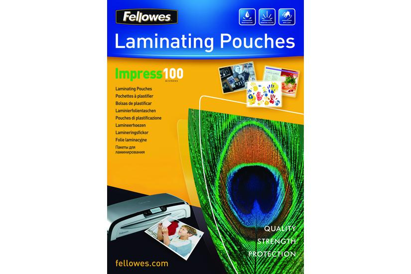 Fellowes Laminating Pouches 100-pakke 216 303 Mm Laminerings Poser