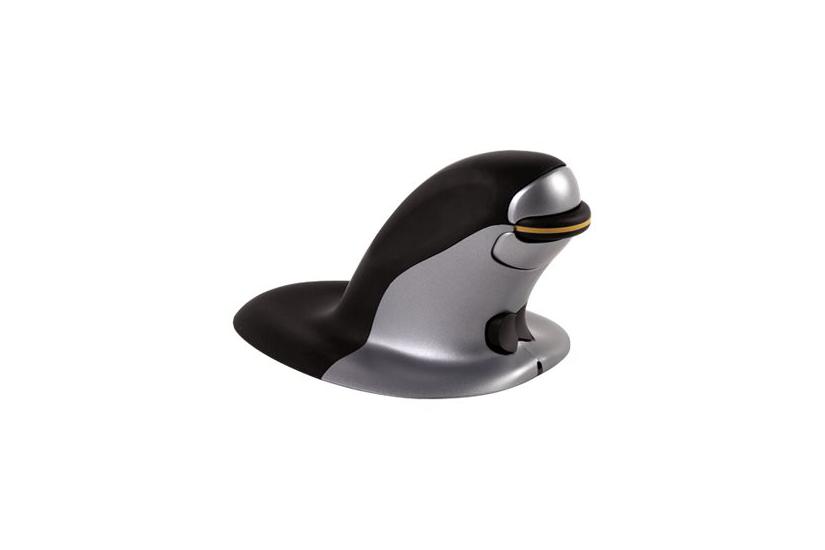 Fellowes Penguin Medium Lodret Mus Ghz Sort Sølv