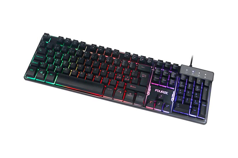 Fourze Gk120 Tastatur Nordisk Sort Indgangsudstyr
