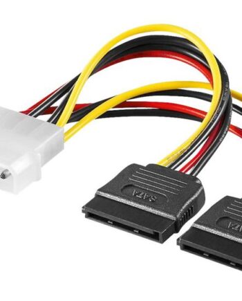 Goobay Sata Power Adapter 4pin 2x15pin Molex