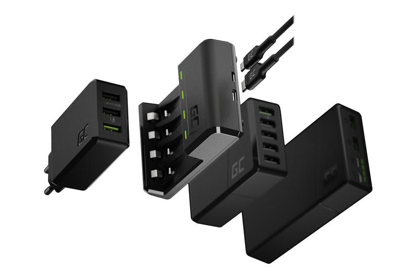 Green Cell Vitalcharger Batterioplader Watt Med Aa Nimh 2000 Mah Genopladelige Batterier Og Aaa Nimh 800 Mah Genopladelige Batterier
