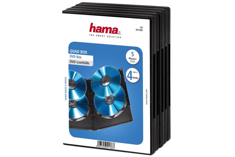 Hama Dvd Quad Box Cd-boks Til Lagring Af Dvd Er
