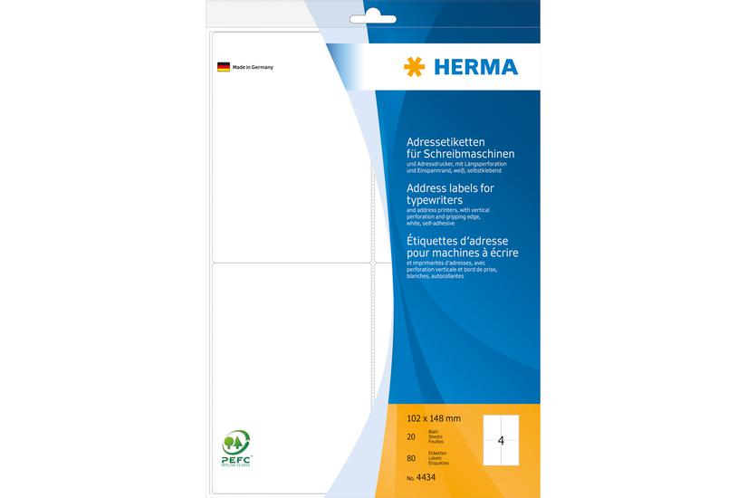 Herma Adresseetiketter 80 Etikette 102 148 Mm