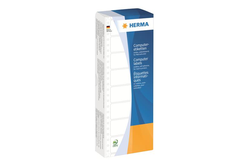 Herma Computer Labels Fortløbende Fanfold-mærkater Mat 2000 Etikette 88 35 Mm