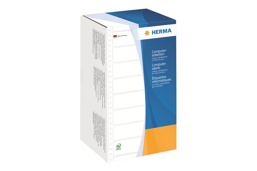 Herma Computer Labels Fortløbende Fanfold-mærkater Mat 3000 Etikette 147 32 99 Mm