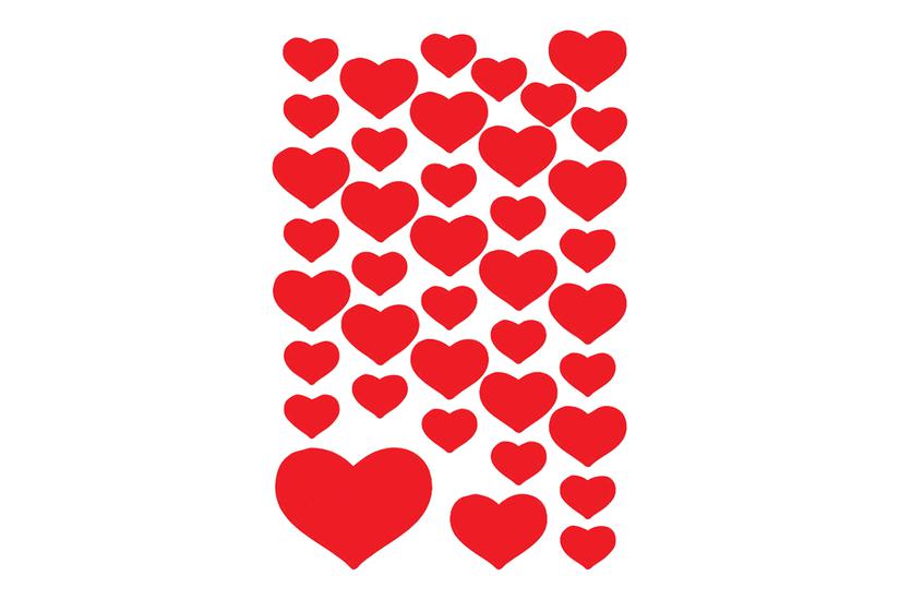 Herma Decor Dekorationsklæbemiddel Small Hearts Ark Papir