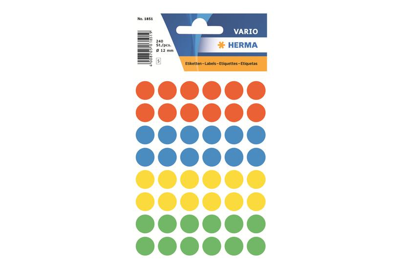 Herma Etiketter 240 Etikette 12 Mm Rund