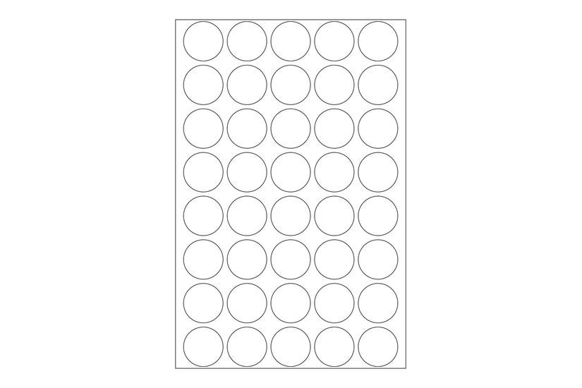 Herma Forseglingsmærkat 19 Mm Diameter Gennemsigtig Polyester Pakke Med 640