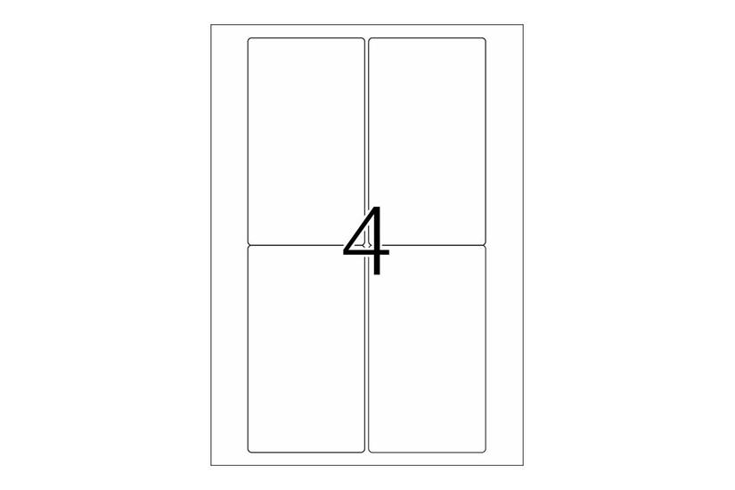Herma Premium Laminerede Adressemærkater Mat 400 Etikette 139 78 Mm